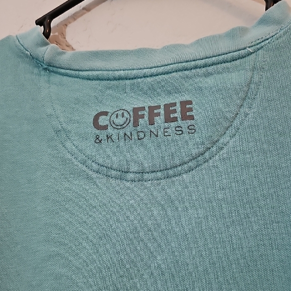 Comfort Colors Be Kind Sweatshirt, Aqua/Teal, Womens XL Oversized - Picture 5 of 5
